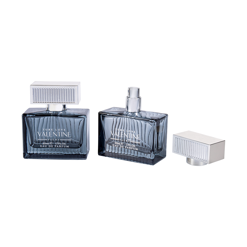 KY1111-WJ2092 50 ml pystyraitainen lasihajuvesipullo UV ABS -muovisella kansinauhalla