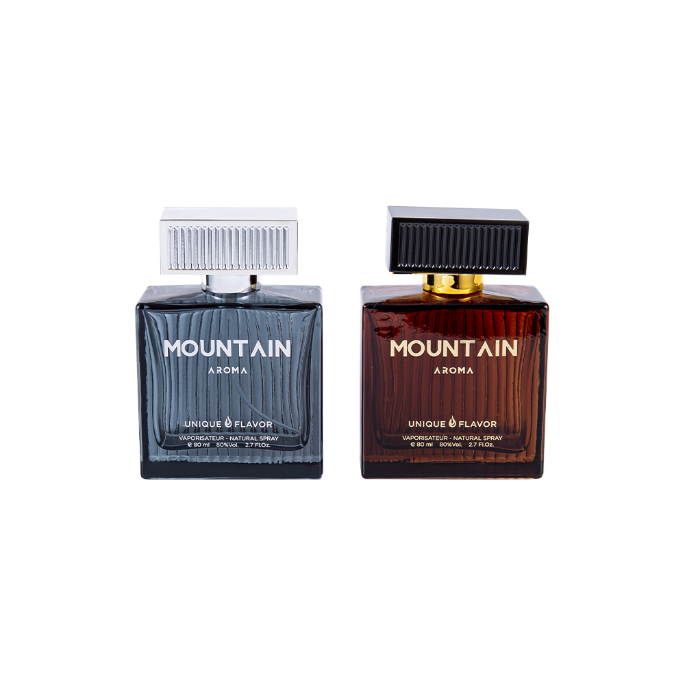 GC4311-WJ2092 80ml pystyraitainen lasihajuvesipullo ABS-muoviraidalla