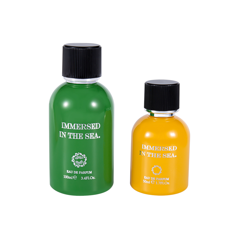 GC4463-WJ2361 100 ml upouusi koristeellinen lasinen hajuvesipullo mustalla hajuvesikorkilla