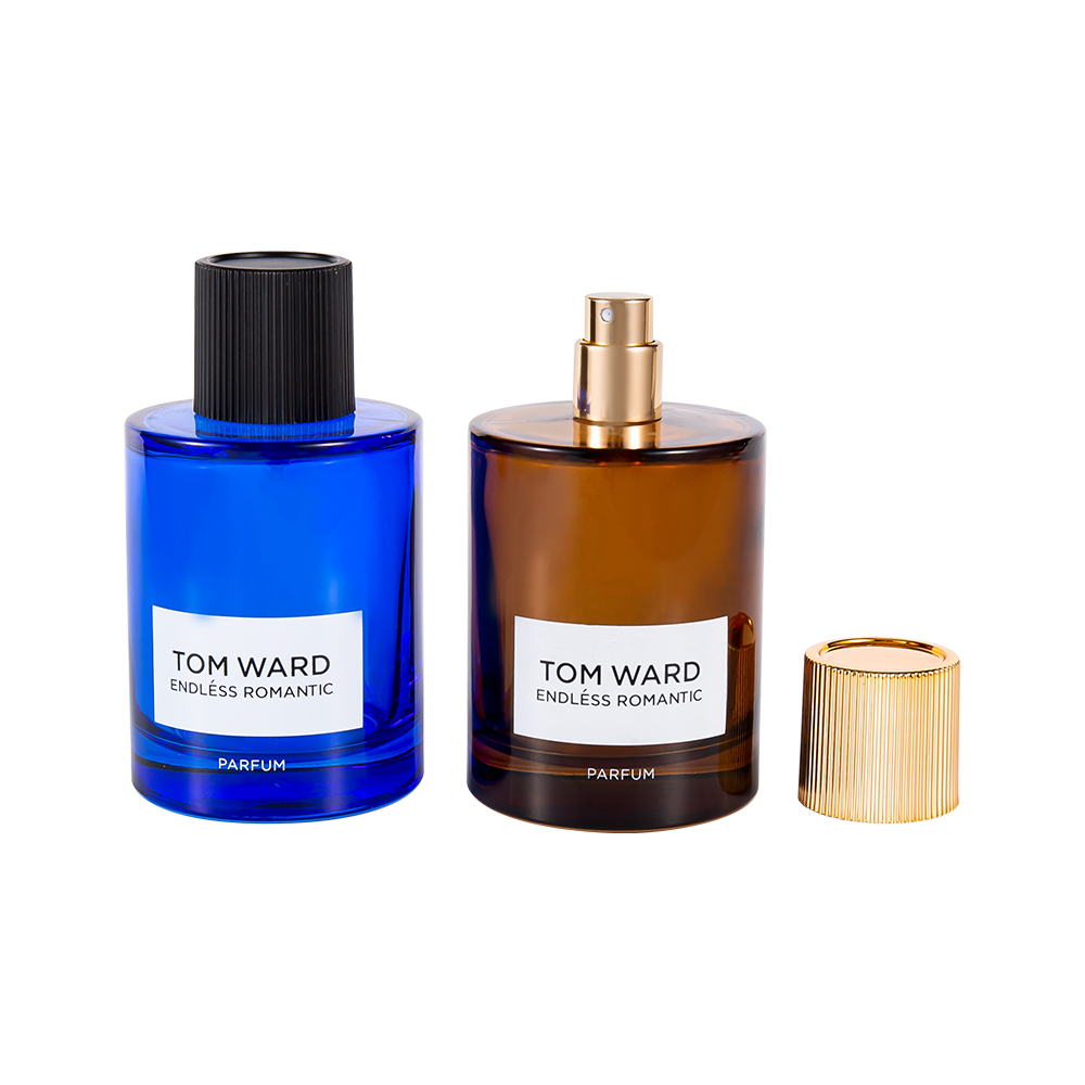 GC5178-WJ2623 100 ml tukkulasillinen hajuvesipullo raidallisella hajuvesikorkilla